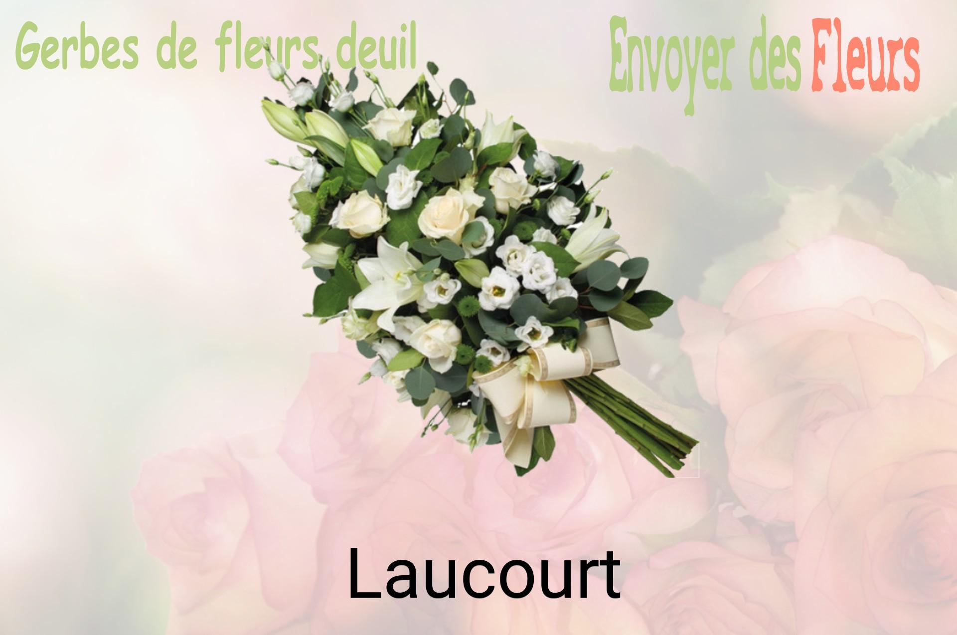 Gerbe de fleurs de deuil livrée à Laucourt